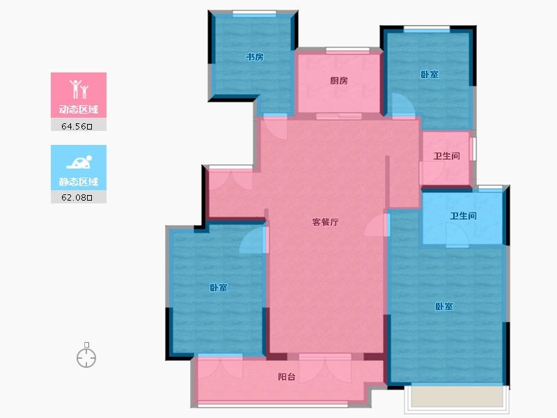 山东省-聊城市-民生金科·集美壹品-114.00-户型库-动静分区