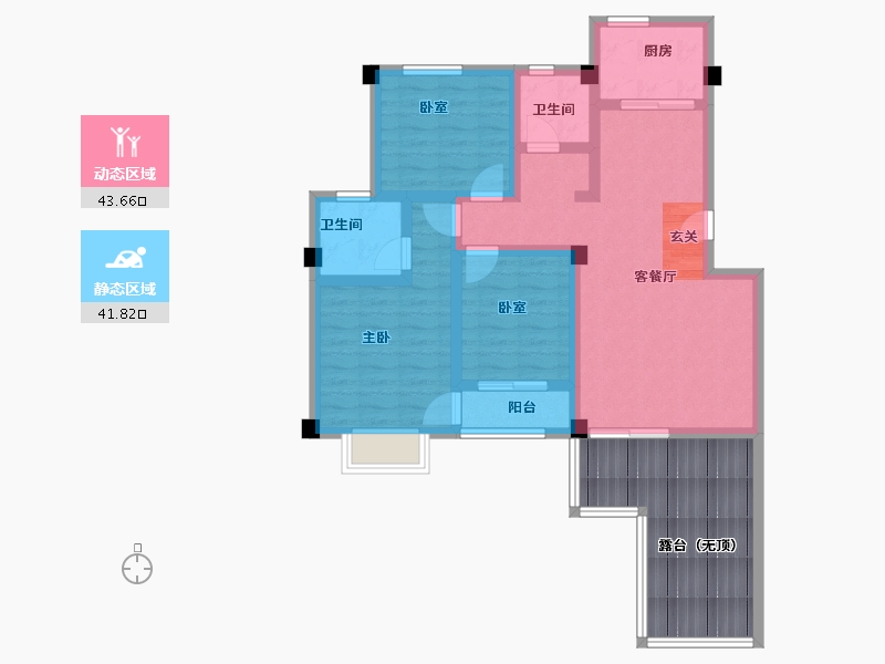 山东省-青岛市-平度龙宇上城-89.89-户型库-动静分区