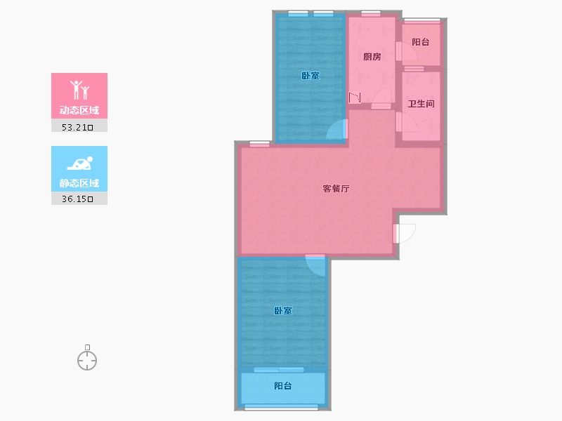 山东省-烟台市-海上明珠-79.26-户型库-动静分区