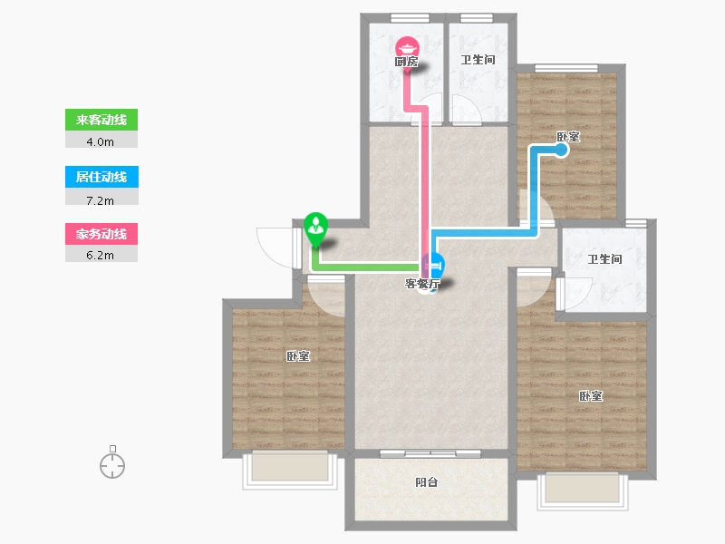 山东省-菏泽市-颐江南-102.27-户型库-动静线