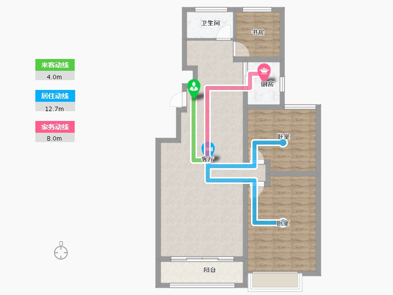 山东省-日照市-裕升大唐华府-92.37-户型库-动静线