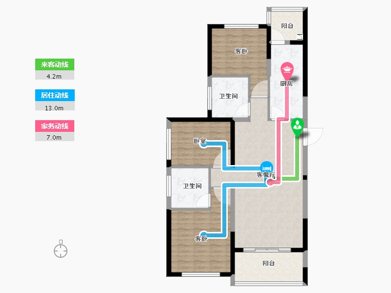 河南省-焦作市-焦作恒大城-101.02-户型库-动静线