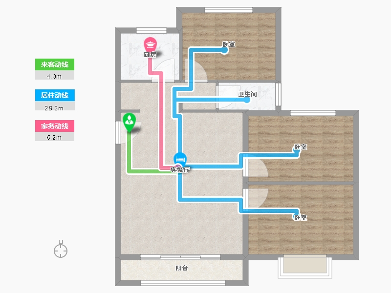 山东省-济宁市-西岸华府二期-98.01-户型库-动静线