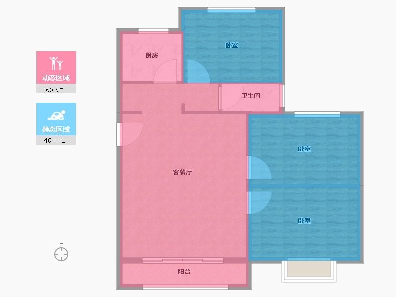 山东省-济宁市-西岸华府二期-98.01-户型库-动静分区