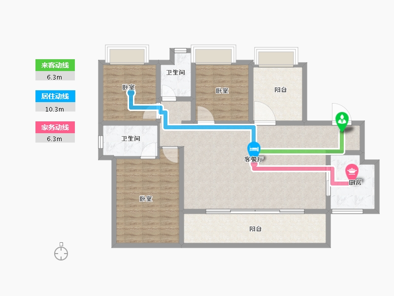 福建省-泉州市-石狮旭辉城-114.00-户型库-动静线