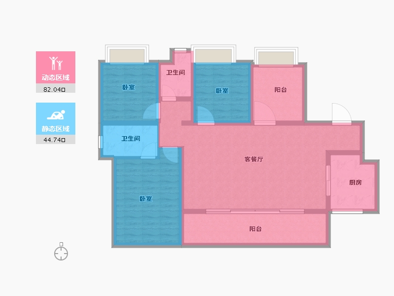 福建省-泉州市-石狮旭辉城-114.00-户型库-动静分区