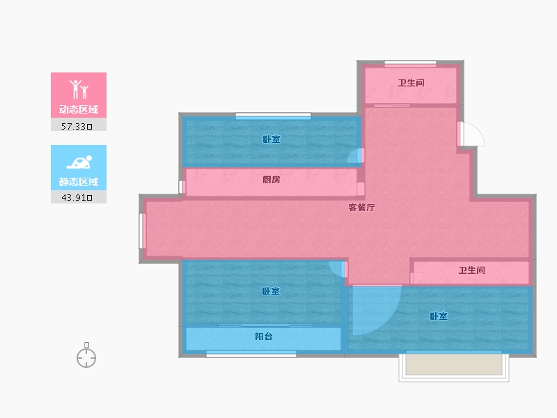 山东省-德州市-德成名郡-91.24-户型库-动静分区