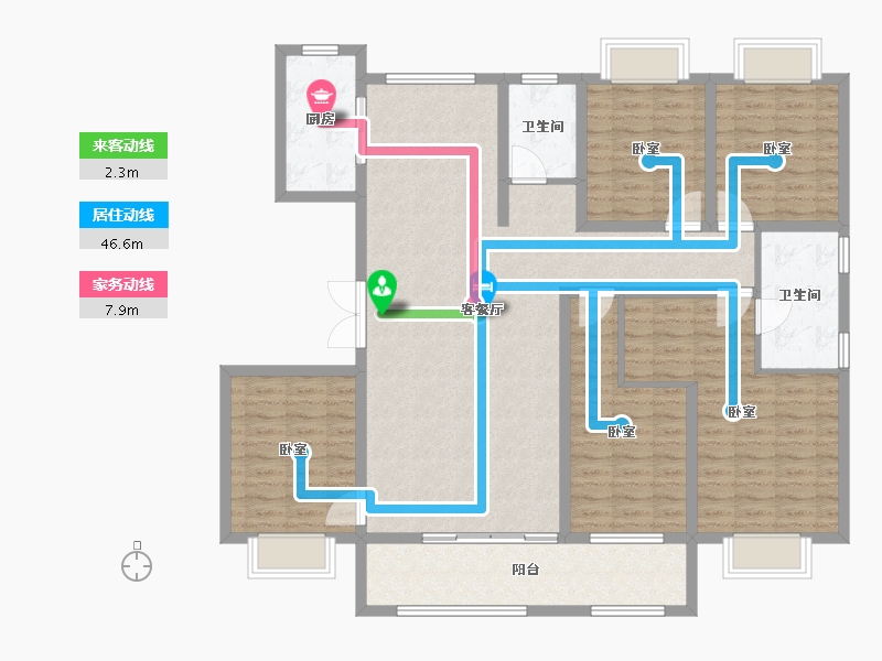 山东省-济宁市-兖州瑞马名门-142.00-户型库-动静线