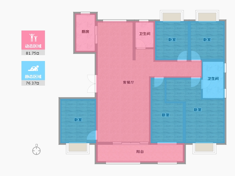 山东省-济宁市-兖州瑞马名门-142.00-户型库-动静分区