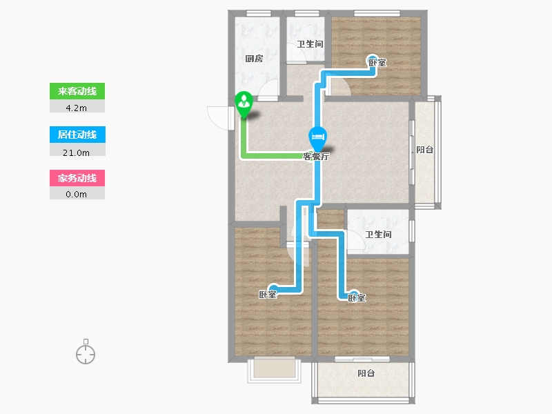 河南省-安阳市-林州鼎胜银河湾-102.00-户型库-动静线