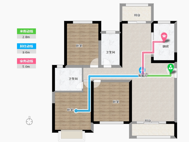 河南省-安阳市-安阳建业城二期-108.01-户型库-动静线