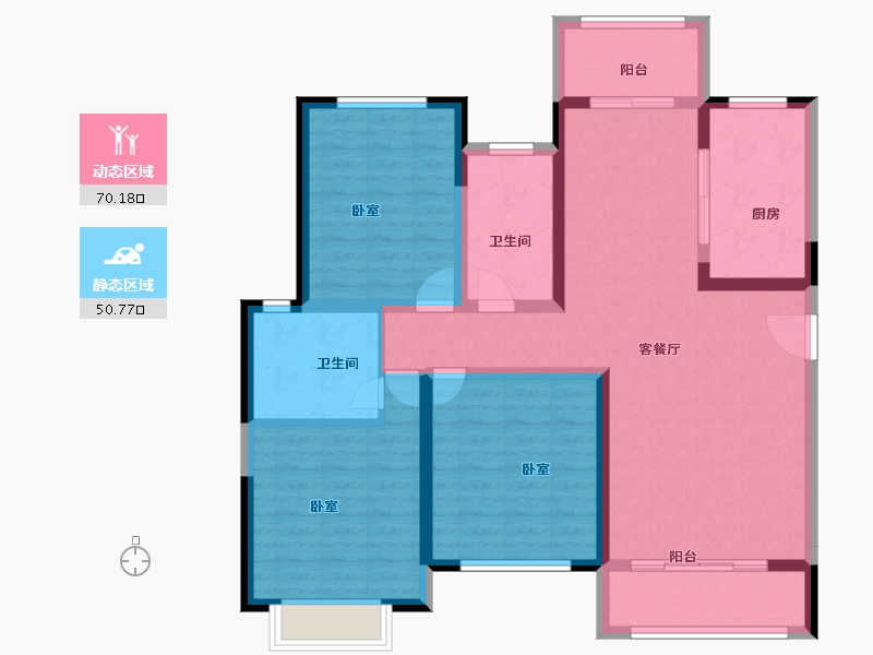 河南省-安阳市-安阳建业城二期-108.01-户型库-动静分区