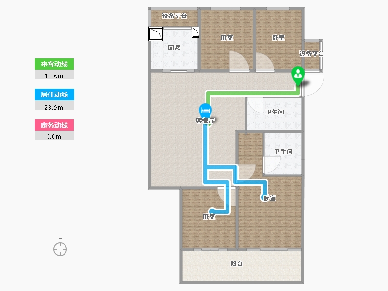 浙江省-绍兴市-武地融创滨湖湾-309.14-户型库-动静线