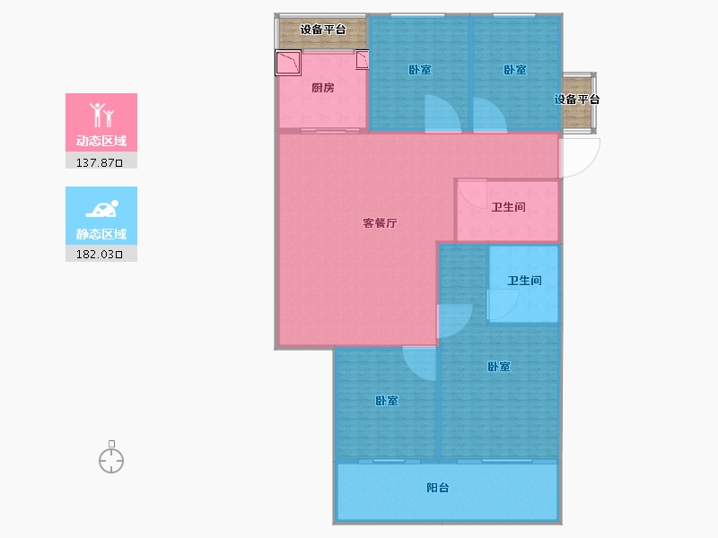 浙江省-绍兴市-武地融创滨湖湾-309.14-户型库-动静分区