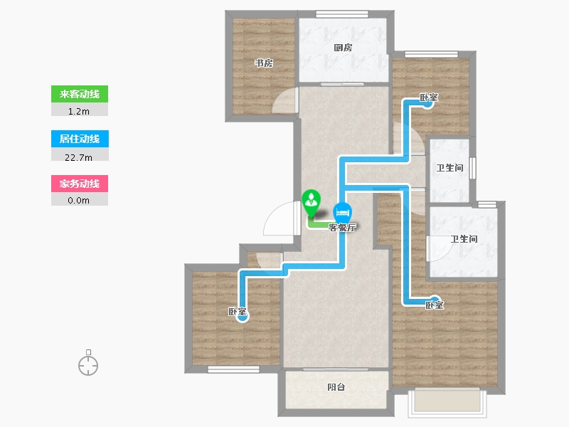 浙江省-嘉兴市-秀湖中粮・祥云-102.00-户型库-动静线