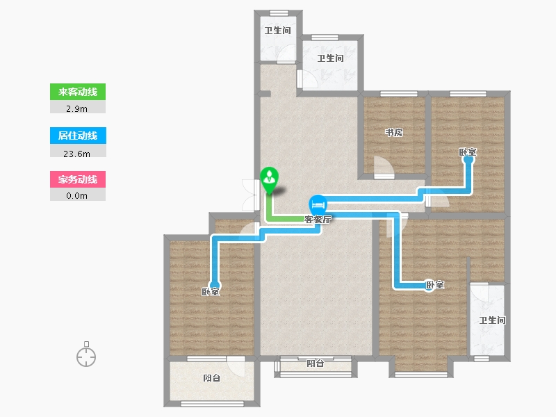 山东省-德州市-华腾御城•澜湾-141.00-户型库-动静线