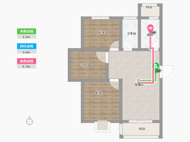 河南省-郑州市-栖水湾-62.00-户型库-动静线