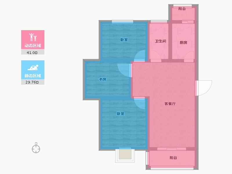 河南省-郑州市-栖水湾-62.00-户型库-动静分区