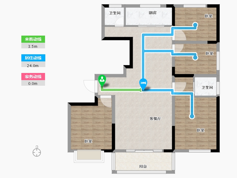 河南省-焦作市-安泰理想城-115.54-户型库-动静线