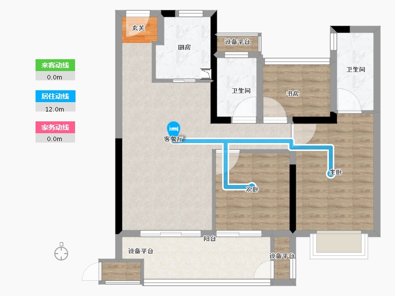 江苏省-常州市-港龙大发龙悦府-77.78-户型库-动静线