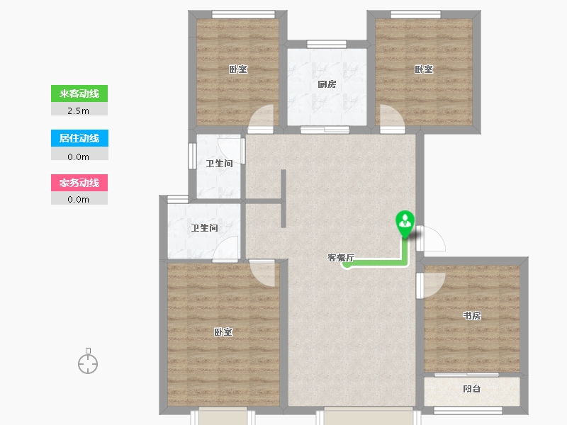 山东省-济宁市-融创滨江壹号-98.54-户型库-动静线