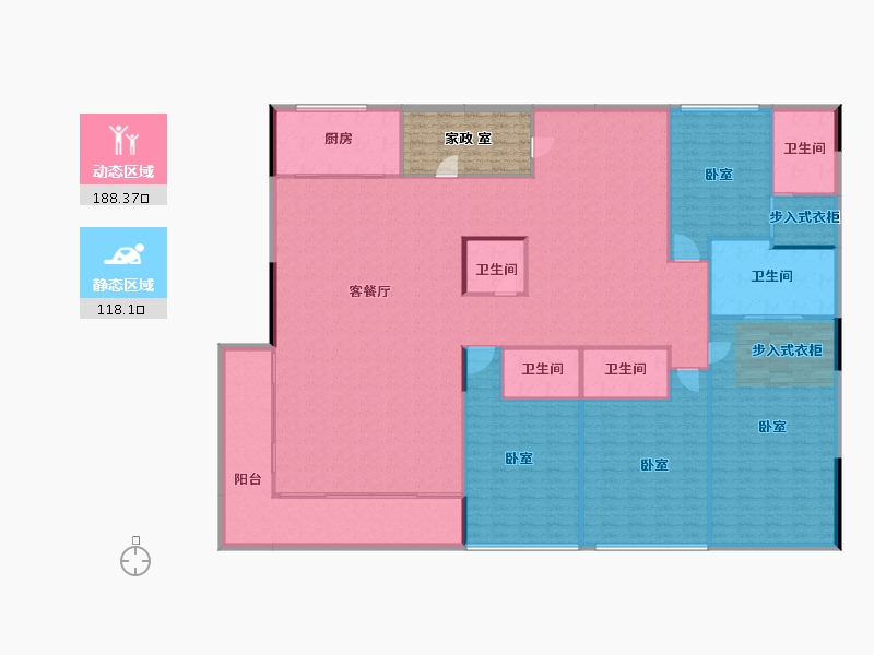 河南省-郑州市-名门樾府-299.84-户型库-动静分区