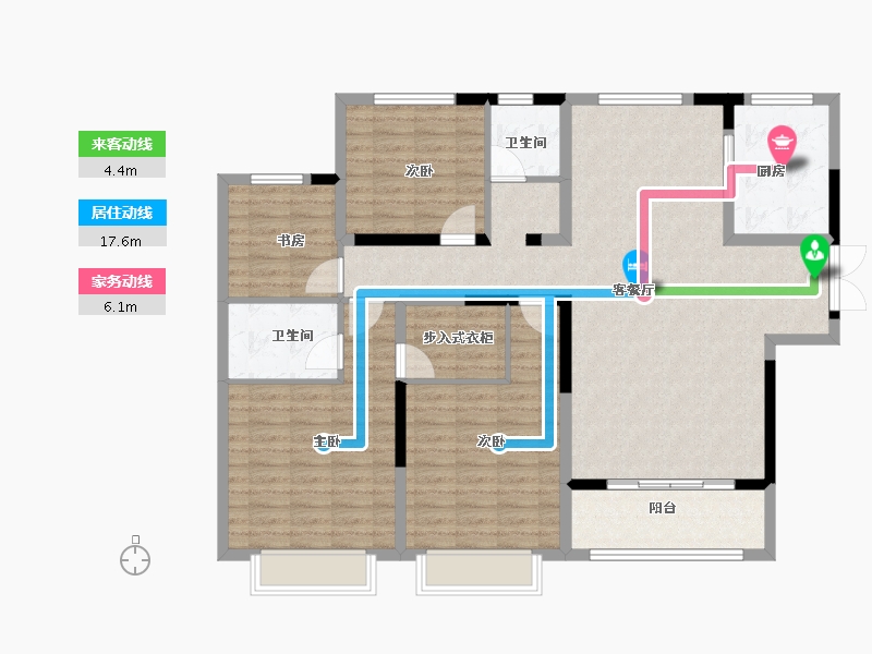 山东省-济南市-泰悦赫府-127.16-户型库-动静线