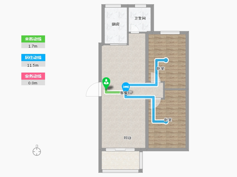 山东省-德州市-天润和园-74.00-户型库-动静线