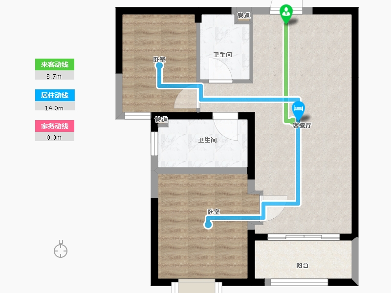 山东省-菏泽市-菏泽当代城-68.00-户型库-动静线