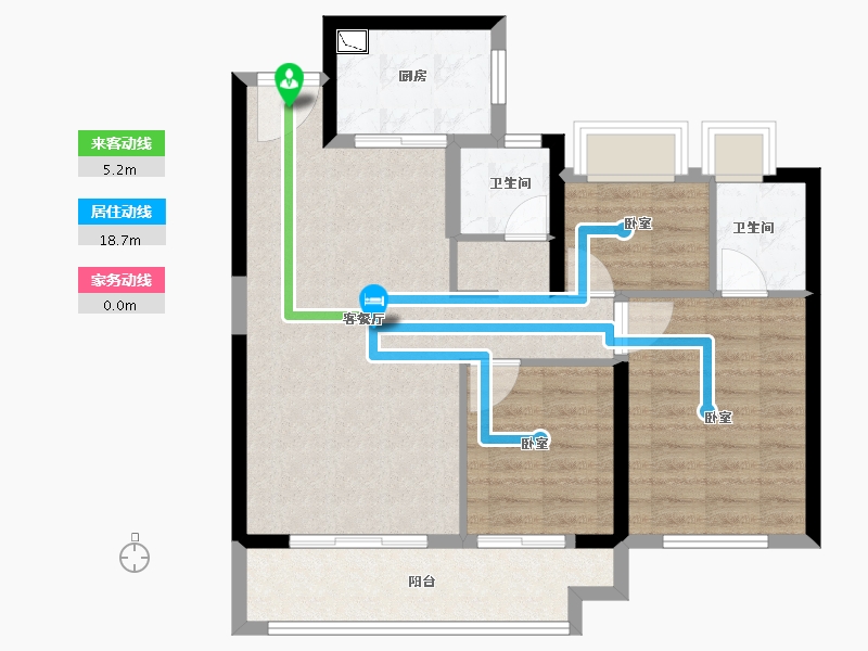 福建省-泉州市-大唐国韵春天-80.00-户型库-动静线