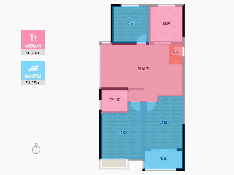 安徽省-滁州市-明中状元府-92.00-户型库-动静分区