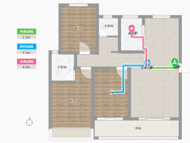 河南省-安阳市-丛台金悦湾-98.17-户型库-动静线