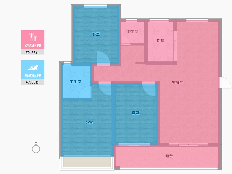 河南省-安阳市-丛台金悦湾-98.17-户型库-动静分区