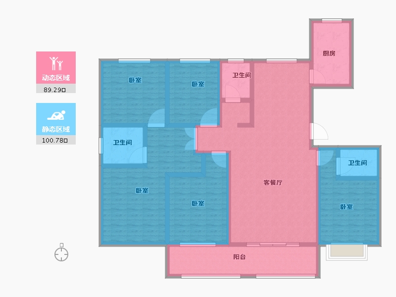 山东省-菏泽市-枫庭世家-170.24-户型库-动静分区