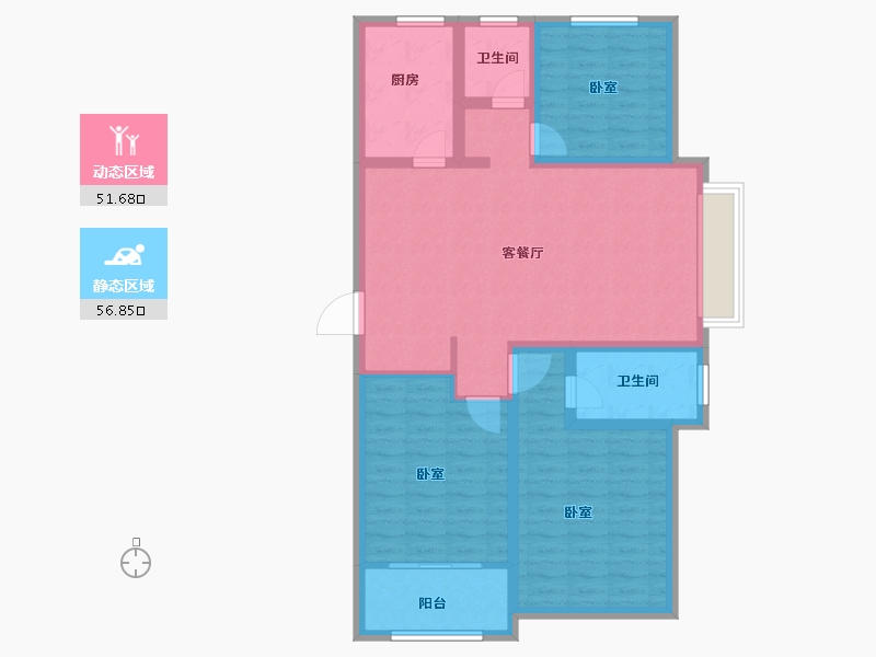 山东省-菏泽市-枫庭世家-97.00-户型库-动静分区