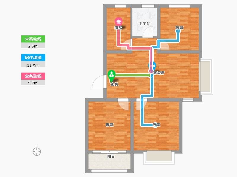 山东省-青岛市-万豪胶东首府小区-78.00-户型库-动静线