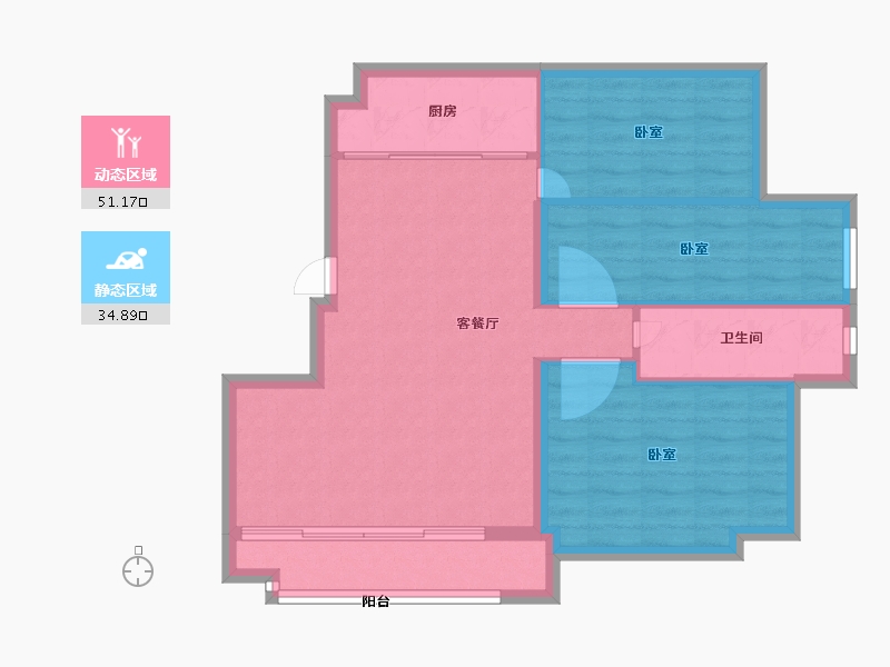 山东省-德州市-天润和园-78.00-户型库-动静分区