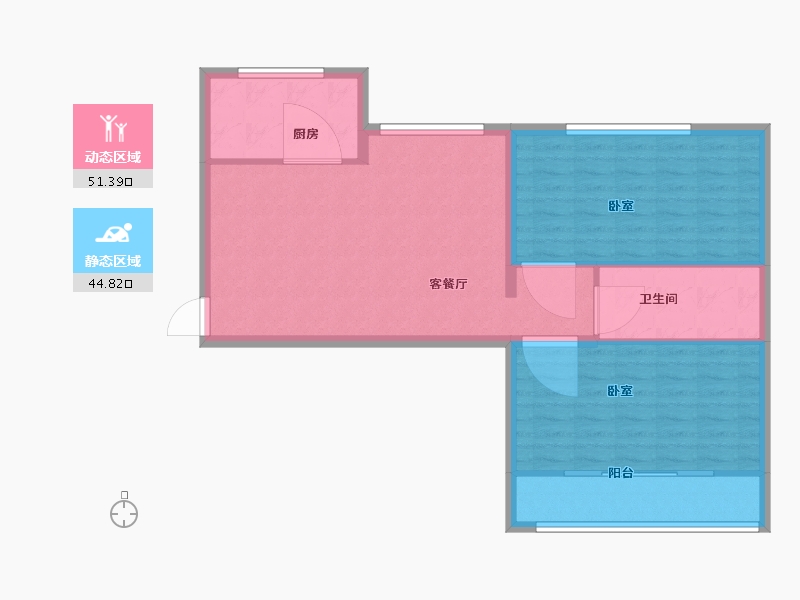 山东省-德州市-联兴星河湾-88.00-户型库-动静分区