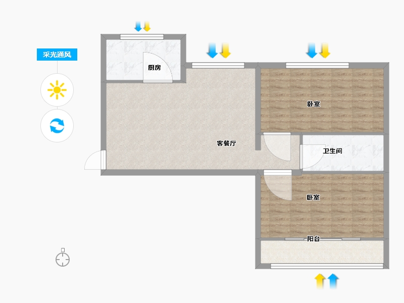 山东省-德州市-联兴星河湾-88.00-户型库-采光通风