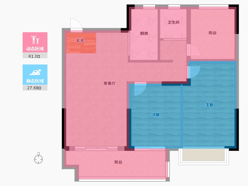 安徽省-滁州市-国建长江院子-79.99-户型库-动静分区