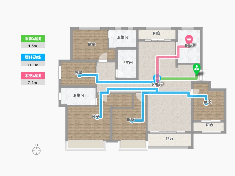 山东省-德州市-德成名郡-155.02-户型库-动静线