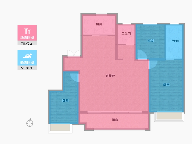 山东省-临沂市-房源·西岸公园-118.00-户型库-动静分区