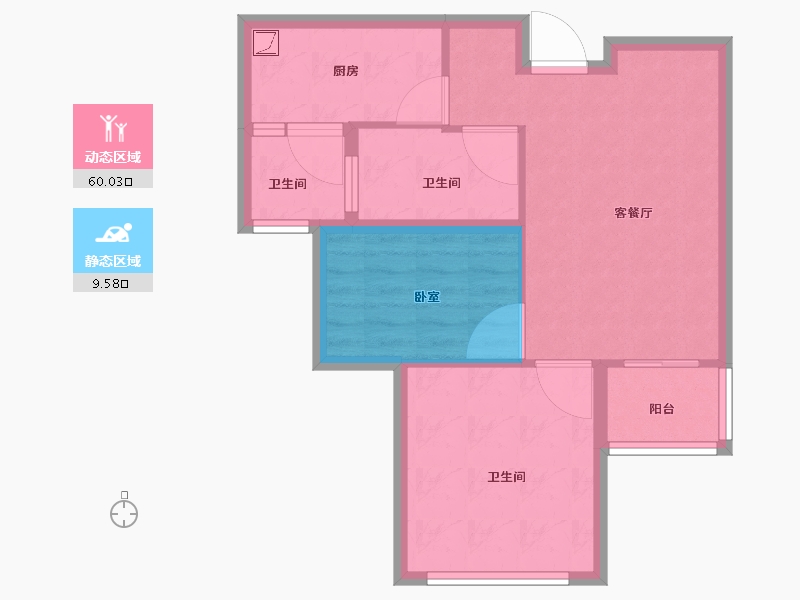 河南省-新乡市-郑州恒大未来之光-62.01-户型库-动静分区