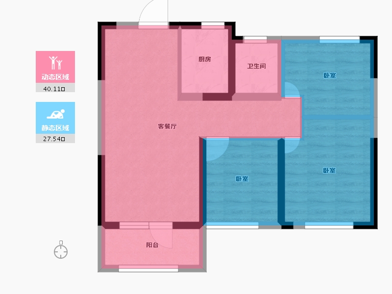 山东省-德州市-力高雍泉府-59.06-户型库-动静分区