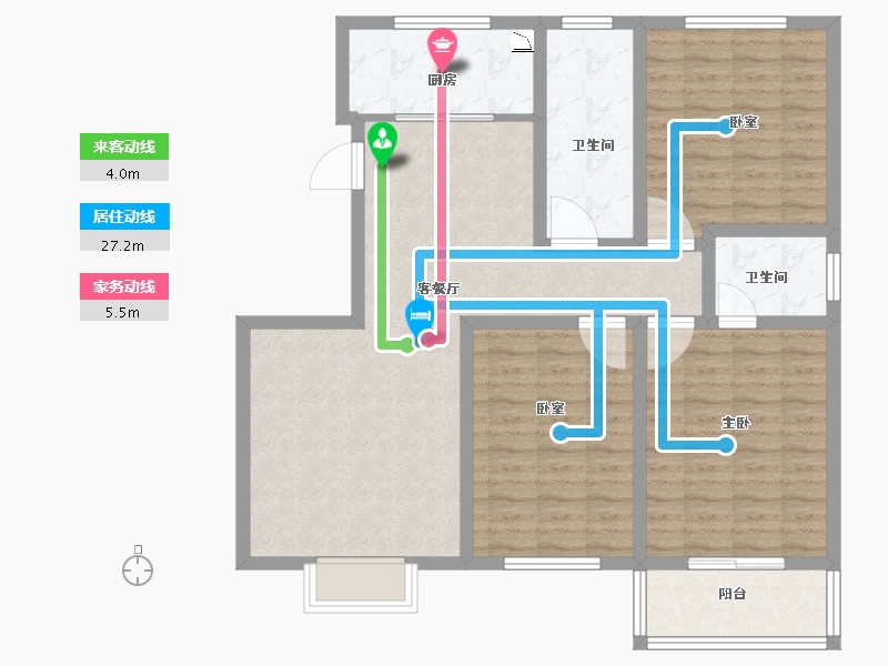 河南省-洛阳市-锦达瑞丰园-103.23-户型库-动静线