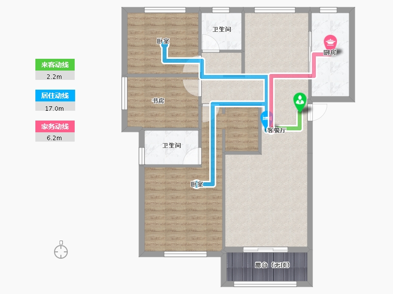 浙江省-绍兴市-龙山和枫雅园-97.12-户型库-动静线