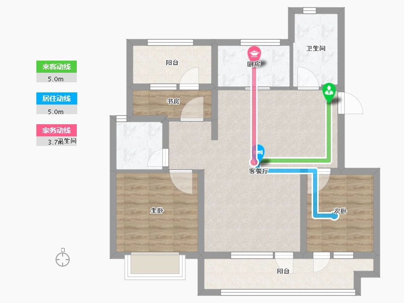 山东省-青岛市-星海府-78.00-户型库-动静线