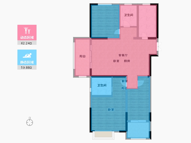 安徽省-宣城市-大唐桃源广场-108.99-户型库-动静分区