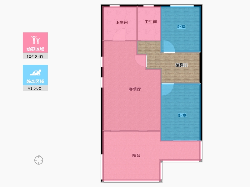 河南省-郑州市-碧桂园凤凰湾观澜-156.00-户型库-动静分区