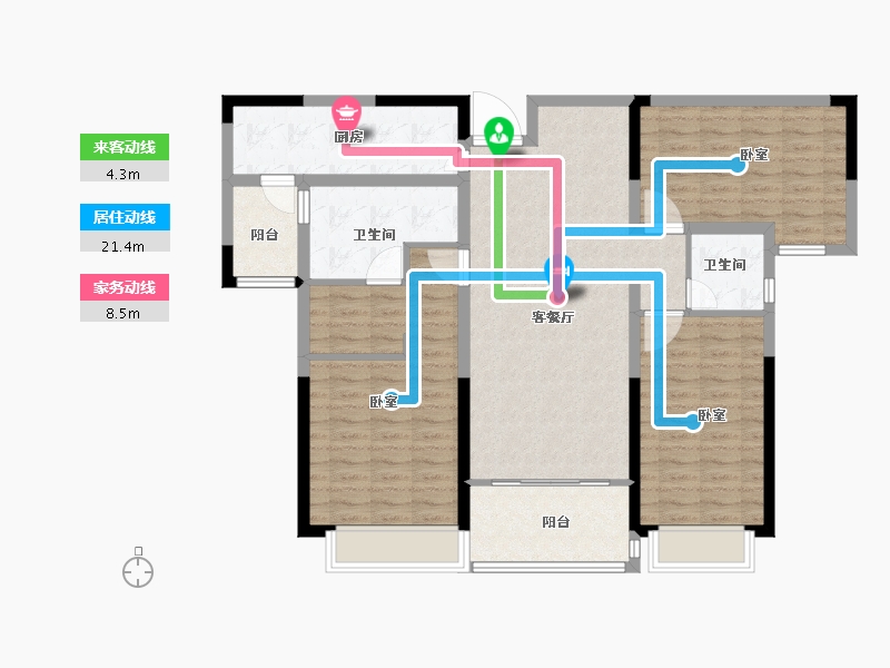 河南省-安阳市-林州恒大悦府-109.50-户型库-动静线